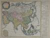 kaart Asie Divisee en ses Principaux Etats, Empires & Royaumes