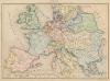 kaart Europa van den dood van Frederik den Groote tot aan de Franse Omwenteling