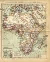 kaart Staatkundige overzichtskaart van Afrika