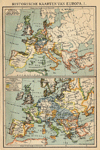 kaart Historische kaarten van Europa I