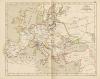 kaart Europa bij het begin der omwenteling in Frankrijk 1789