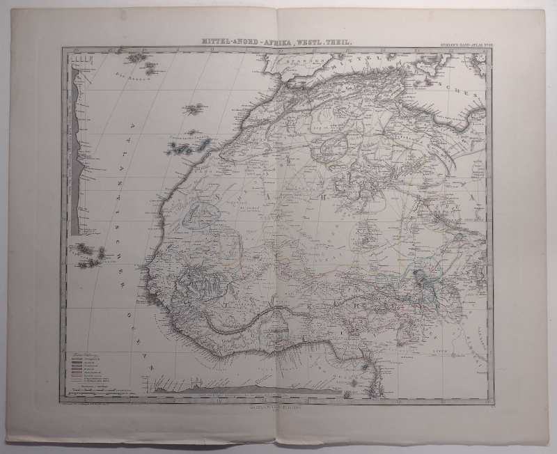 afbeelding van kaart Mittel- und nord-Afrika, Westl. Theil van F. von Stulpnagel