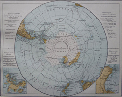 kaarten van De Noordpool en Antarctica of de Zuidpool op atlasenkaart