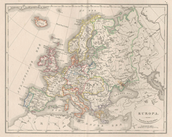 kaarten van Europa op atlasenkaart