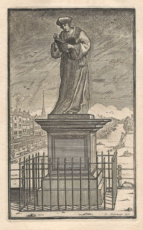afbeelding van prent Erasmus van J. Harrewijn