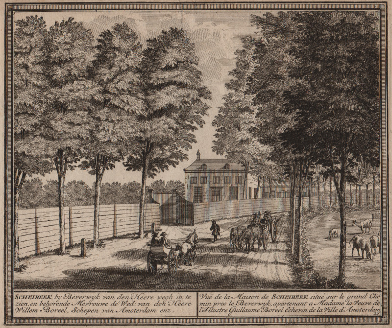 afbeelding van prent Scheibeek by Beverwyk van den Heere-wegh in te zien... van H. de Leth (Beverwijk)