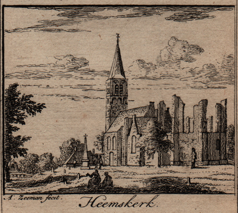 afbeelding van prent Heemskerk van A. Zeeman (Heemskerk)