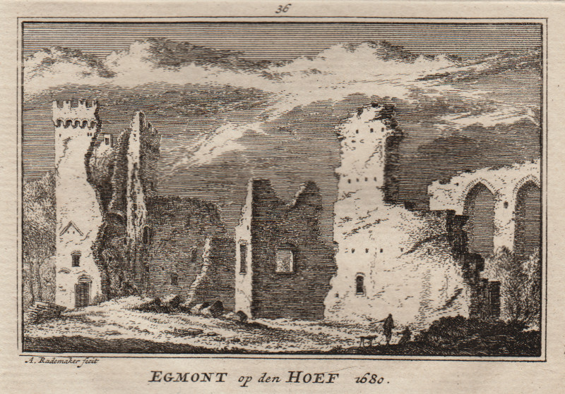 afbeelding van prent Egmont op den Hoef 1680 van A. Rademaker (Egmond)