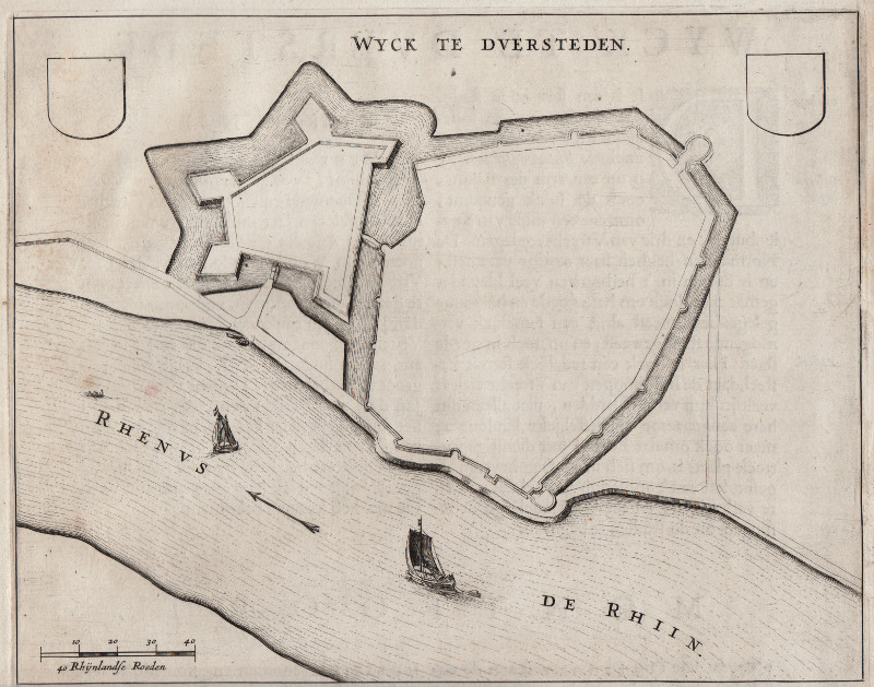 afbeelding van plattegrond Wyck te Duersteden van Joan Blaeu (Wijk bij Duurstede)