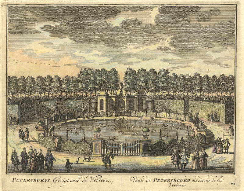 afbeelding van prent Petersburgs Gesigt over de Voliere van A. Rademaker (Nederhorst den Berg)