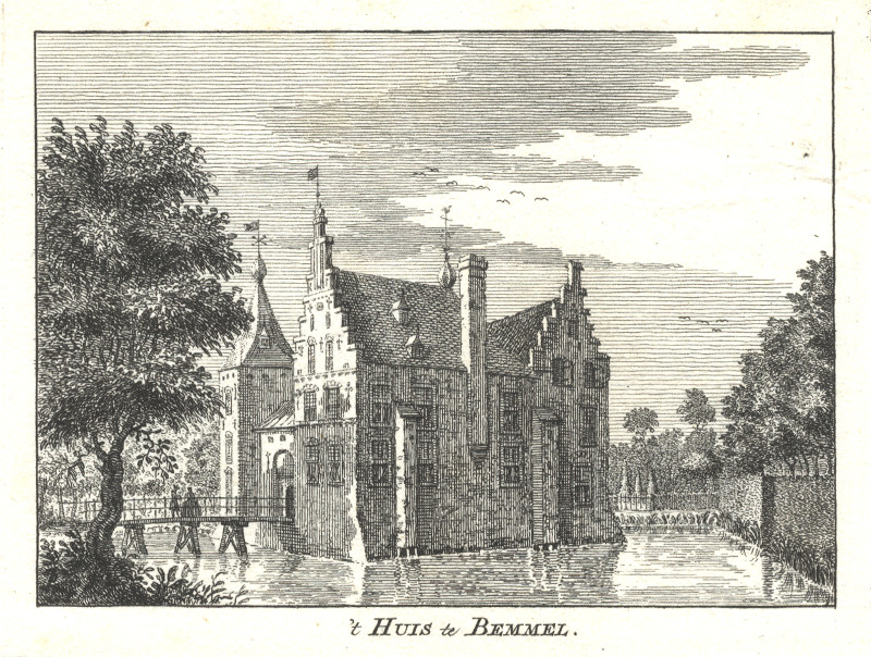 afbeelding van prent ´t Huis te Bemmel van S. Fokke, naar J. de Beijer (Bemmel)