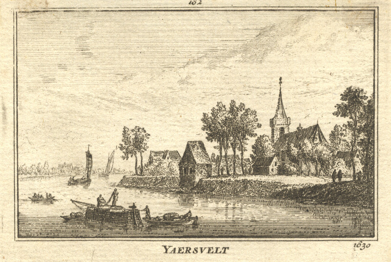 afbeelding van prent Yaersvelt 1630 van A. Rademaker (Jaarsveld)