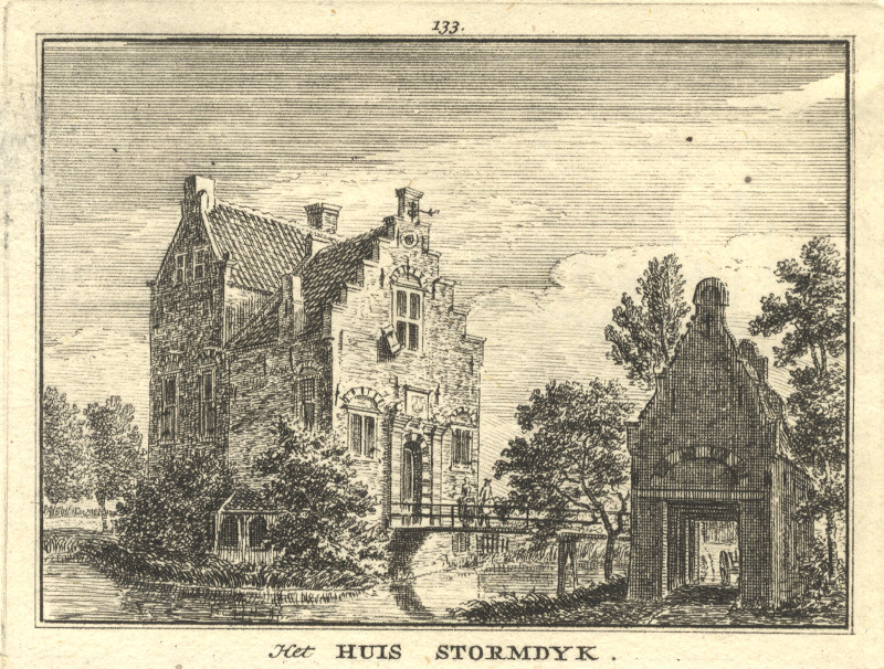 afbeelding van prent Het Huis Stormdyk van H. Spilman, J. de Beijer (Jutphaas)
