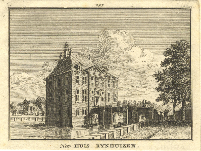 afbeelding van prent Het Huis Rynhuizen van H. Spilman, J. de Beijer (Nieuwegein)