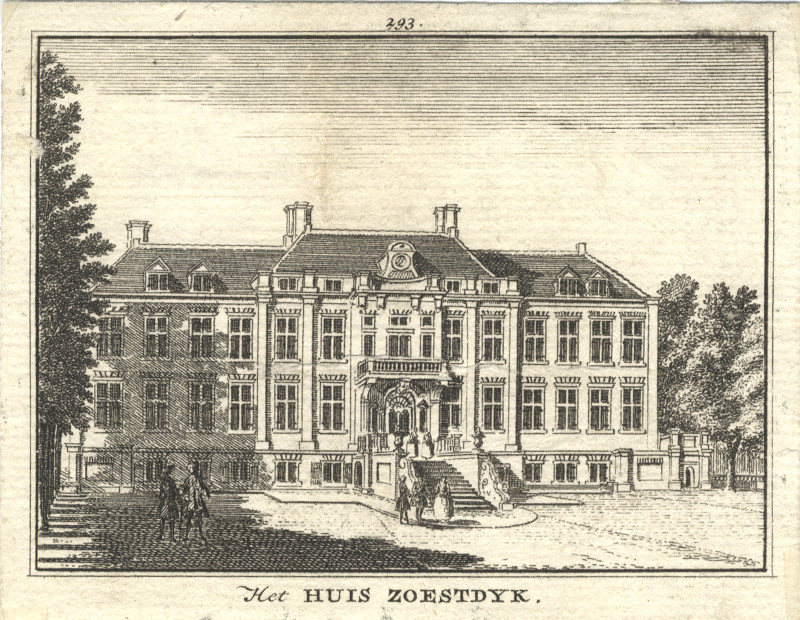afbeelding van prent Het Huis Zoestdyk van H. Spilman, J. de Beijer (Baarn)