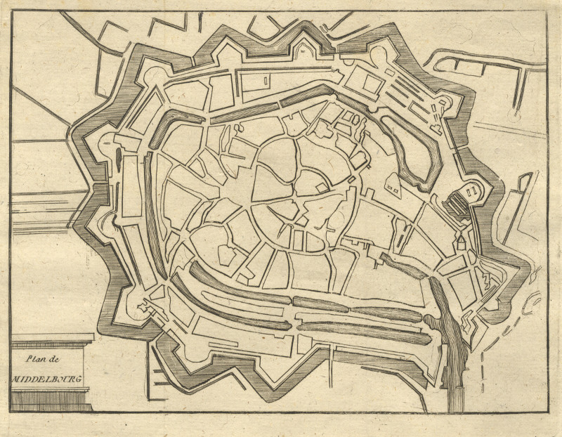 afbeelding van plattegrond Plan de Middelbourg van nn (Middelburg)