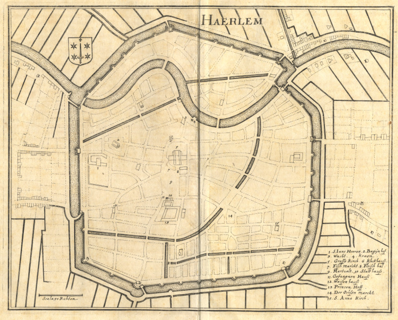 afbeelding van plattegrond Haerlem van C. Merian (Haarlem)