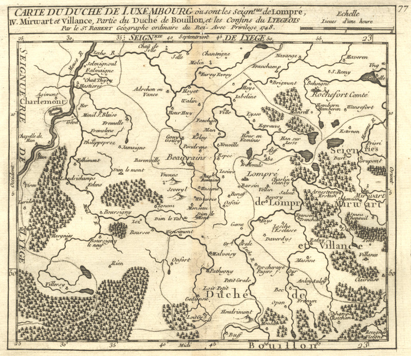 afbeelding van kaart Carte du Duche de Luxembourg van M. Robert