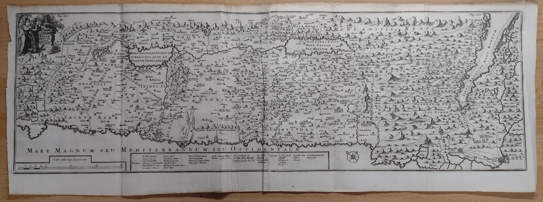 afbeelding van kaart Tabula Geographica Terrae Sanctae ; Kaart van het Heilige Land van Jacob Bonfrerius