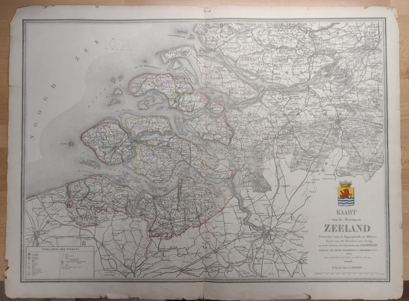 afbeelding van kaart Kaart van de Provincie Zeeland  van P.H. Witkamp, J. Smulders
