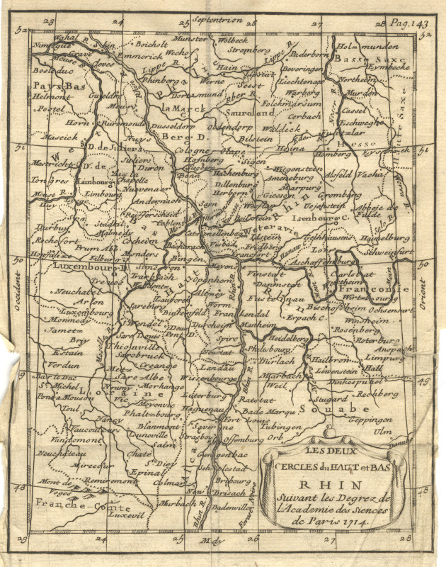 afbeelding van kaart Les Deux Cercles du Haut et Bas Rhin van Buffier