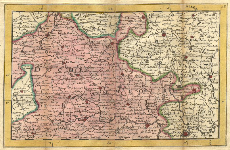 afbeelding van kaart Duche de Luxembourg van nn