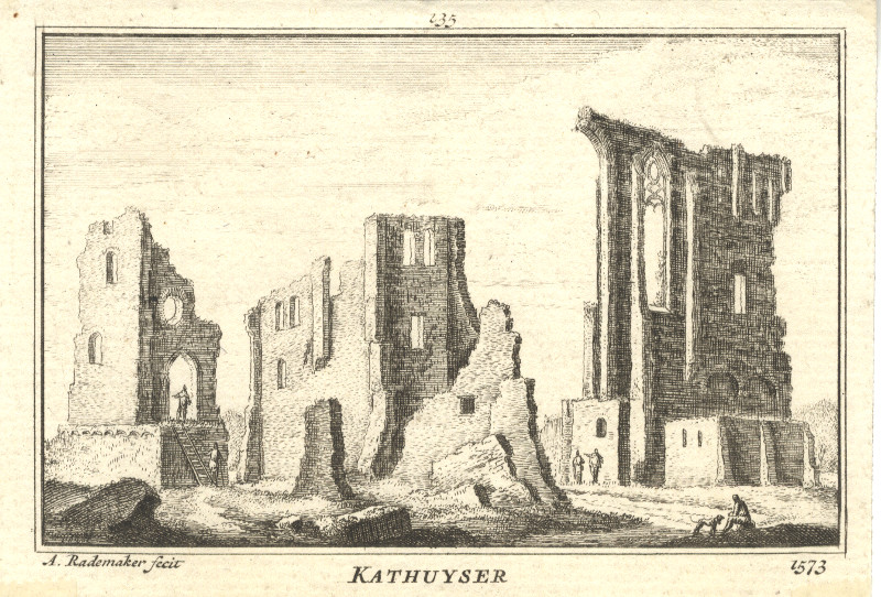 afbeelding van prent Kathuyser; 1573 van A. Rademaker (Delft)