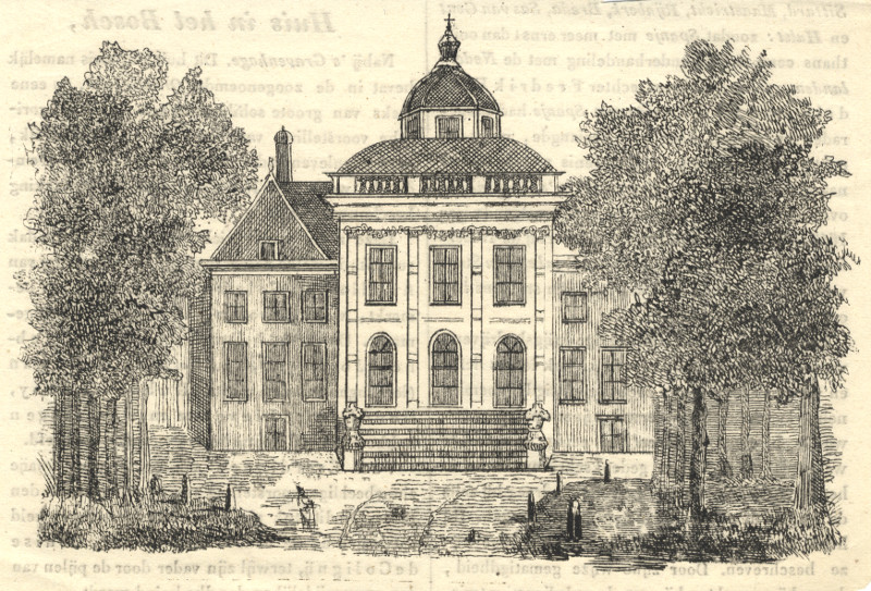 afbeelding van prent Huis in het Bosch van nn (Den Haag, ´s-Gravenhage, The Hague)