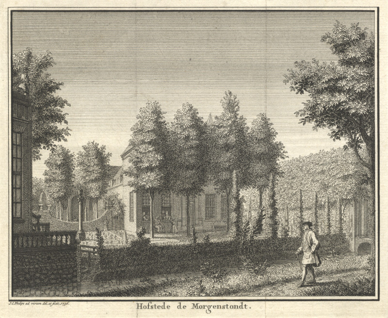 afbeelding van prent Hofstede de Morgenstondt van J.C. Philips (Amstelveen)