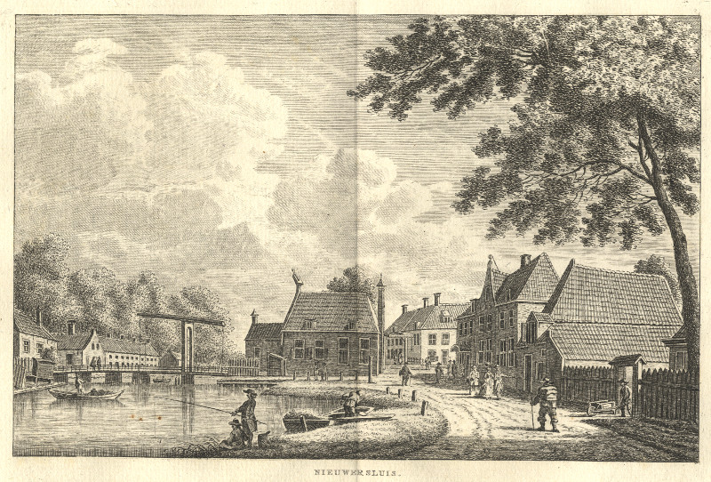 afbeelding van prent Nieuwersluis van K.F. Bendorp naar J. Bulthuis (Nieuwersluis)