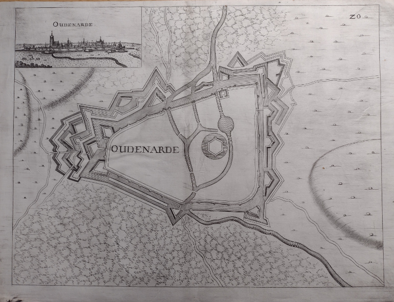 afbeelding van plattegrond Oudenarde van Galeazzo Gualdo Priorato (Oudenaarde)