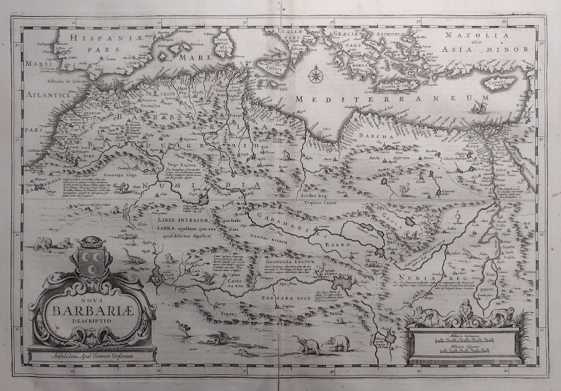 afbeelding van kaart Nova Barbariae Descriptio van J. Janssonius