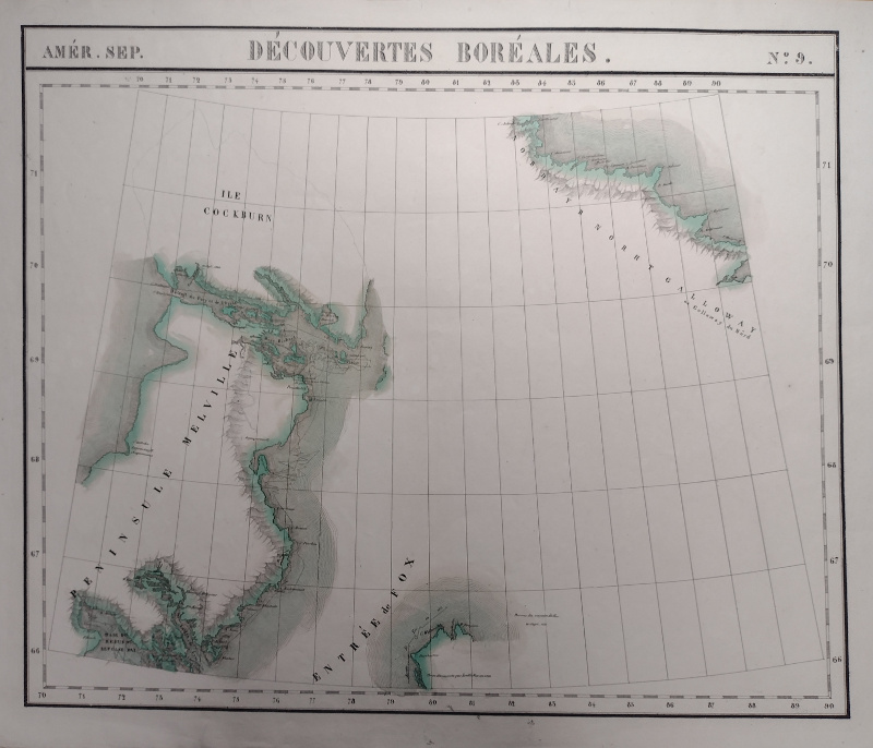 afbeelding van kaart Decouvertes Boreales Amer. Sep. no. 9 van Philippe Vandermaelen