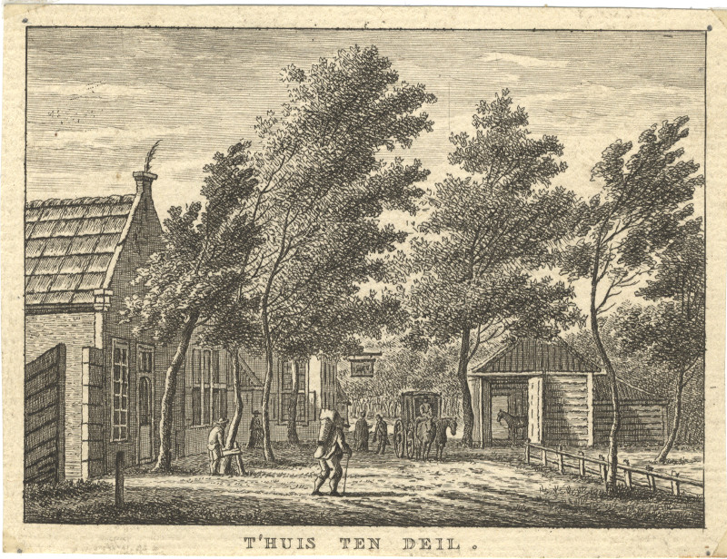 afbeelding van prent T´Huis ten Deil van C.F. Bendorp, J. Bulthuis (Deil)