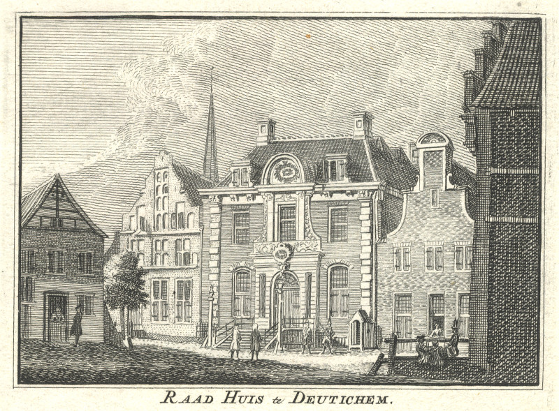 afbeelding van prent Raad Huis te Deutichem van H. Spilman, J. de Beijer (Doetinchem)