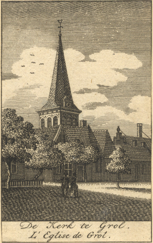 afbeelding van prent De Kerk te Grol. L´Eglise de Grol van nn (Groenlo)