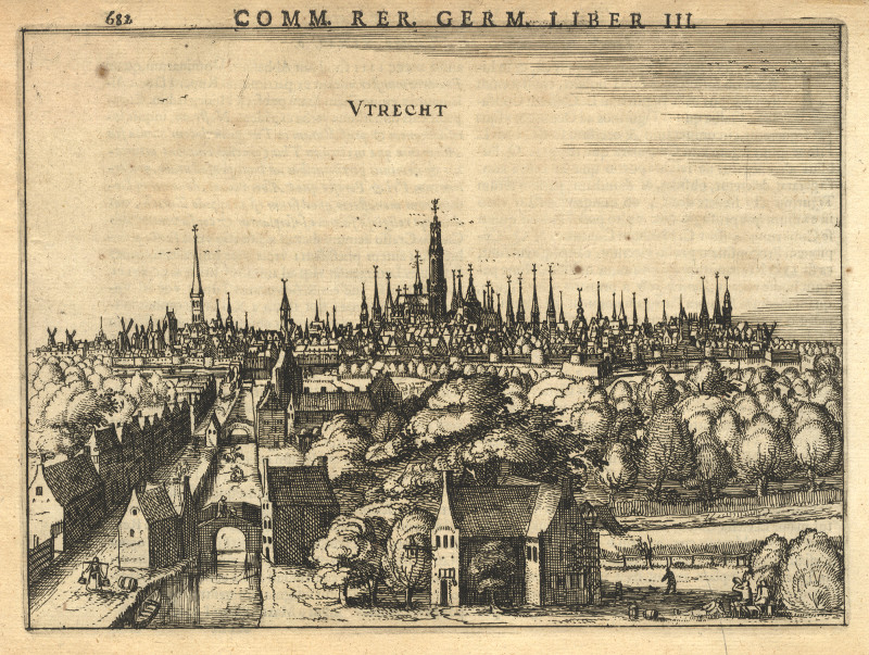 afbeelding van prent Utrecht van P. van der Keere? P. Bertius (Utrecht)