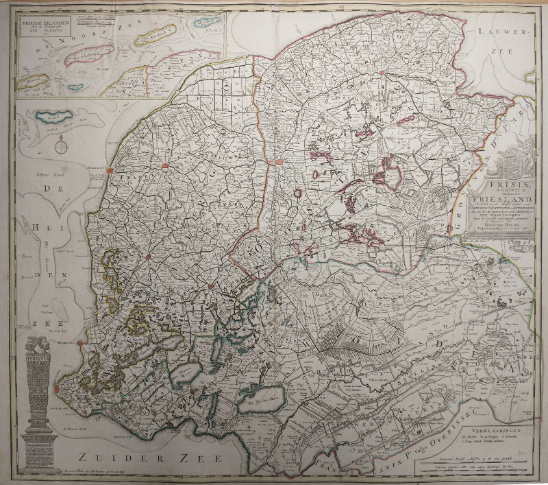 afbeelding van kaart Frisiae Dominium vernacule van F. Halma