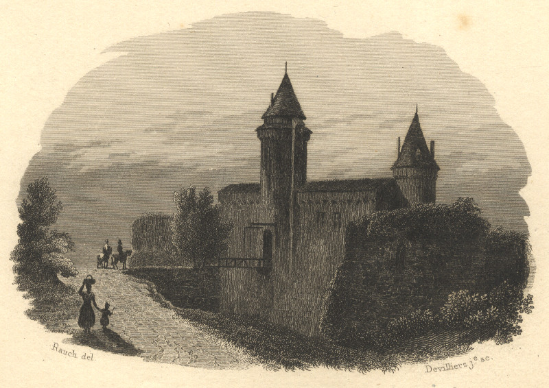 afbeelding van prent Chateau de Blain van Rauch, Devilliers (Blain)