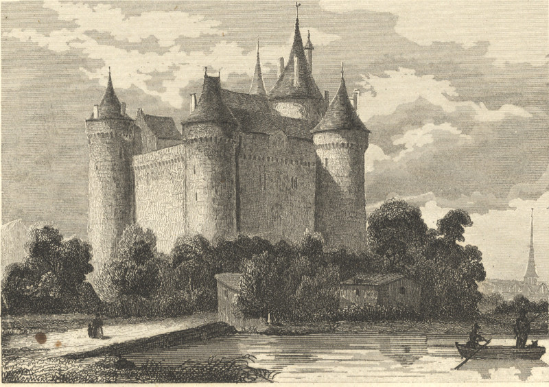 afbeelding van prent Chateau de Combourg, Lieu de Naissance de Mr. de Chateaubriand van Rauch, Nyon (Combourg)
