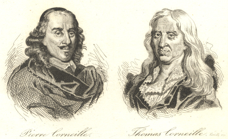afbeelding van prent Pierre Corneille, Thomas Corneille van Noville (Schrijvers, )