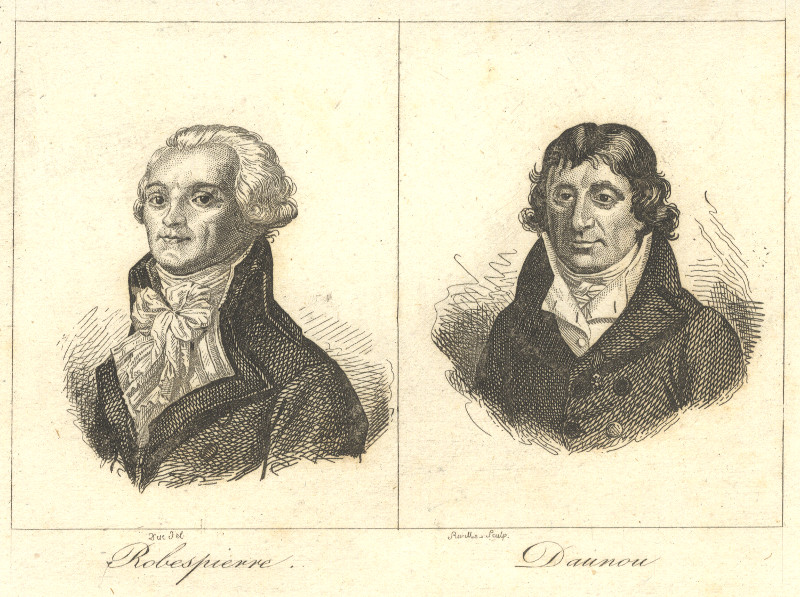 afbeelding van prent Robespierre, Daunou van Duc, Reville (Politici, )