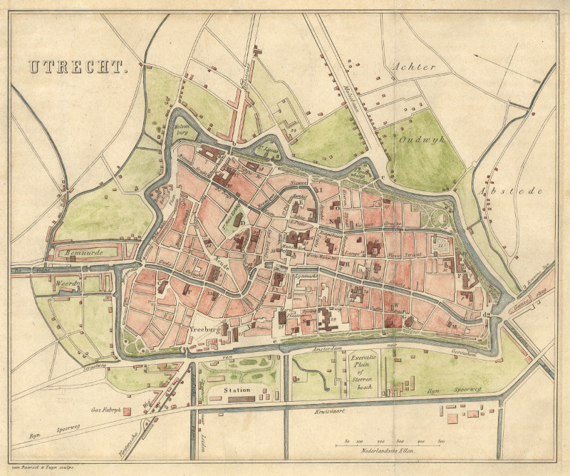 afbeelding van plattegrond Utrecht van N. van der Monde (Utrecht)