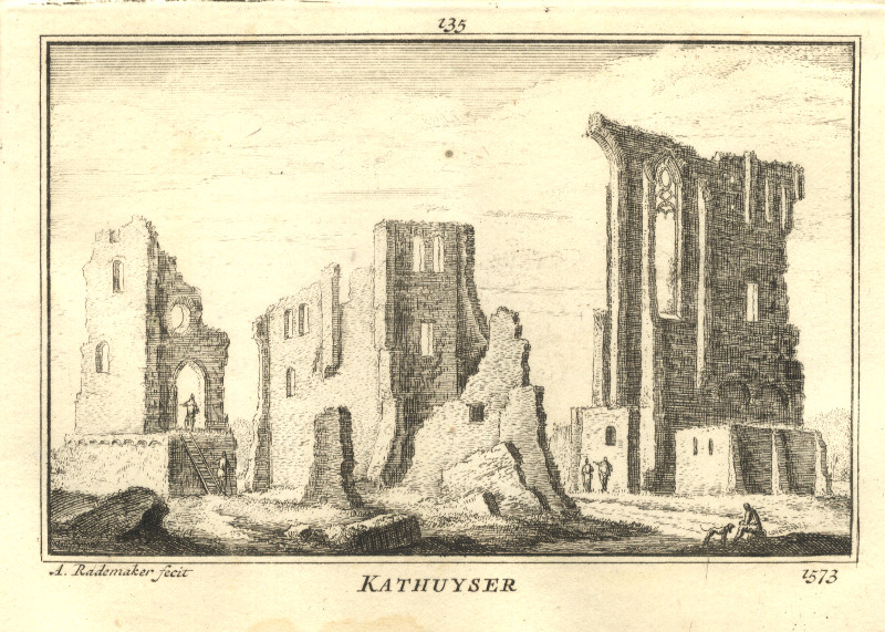 afbeelding van prent Kathuyser 1573 van A. Rademaker (Delft)