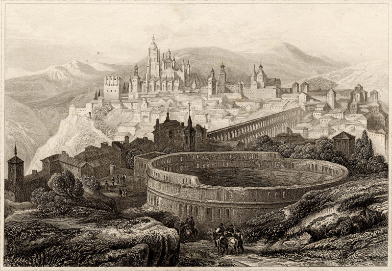 afbeelding van prent Segovia in Spanien van nn (Segovia)