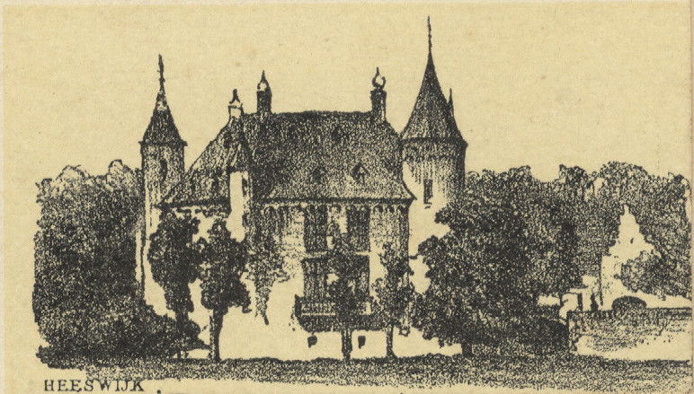 afbeelding van prent Heeswijk van P.A. Schipperus (Heeswijk-Dinther)