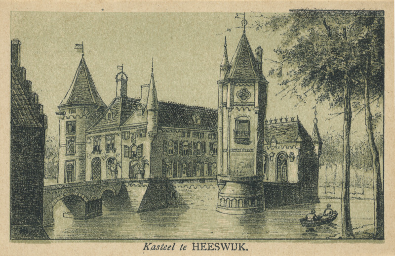 afbeelding van prent Kasteel te Heeswijk van nn (Heeswijk-Dinther)