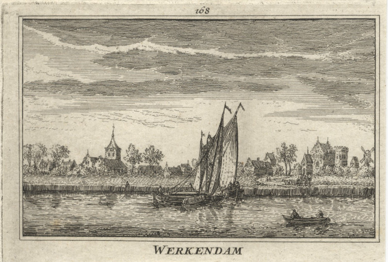 afbeelding van prent Werkendam van A. Rademaker (Werkendam)