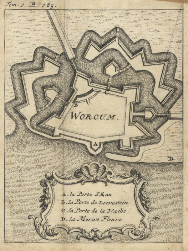 afbeelding van plattegrond Worcum van nn (Woudrichem)