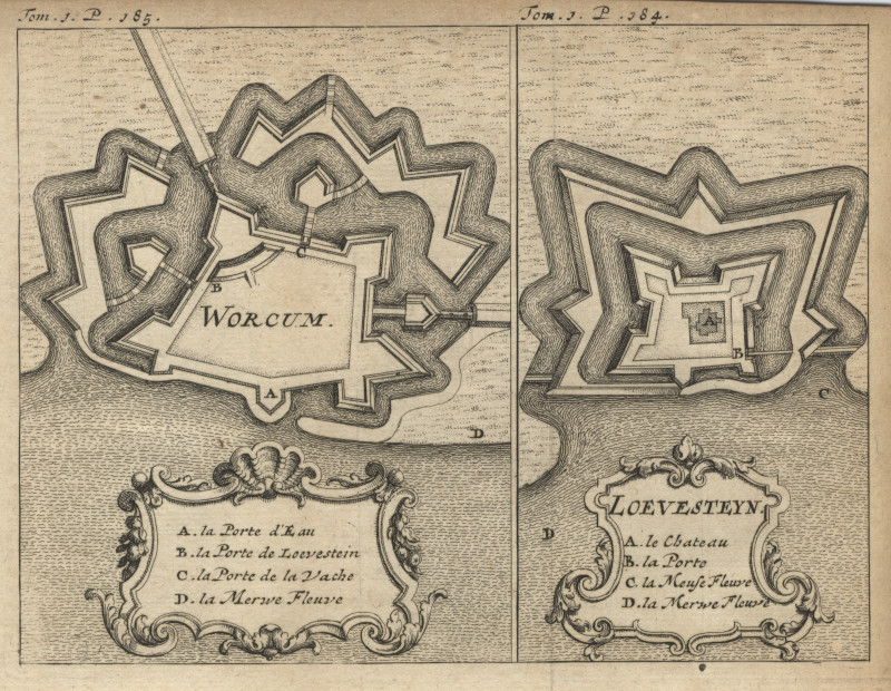 afbeelding van plattegrond Worcum; Loevesteyn van nn (Woudrichem, Loevestein)